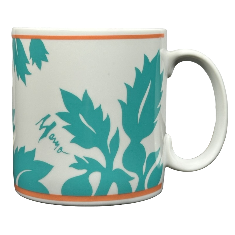 ULU Mamo Turquoise Floral Mug Island Heritage