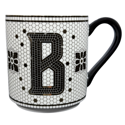 Margot Tiled Letter "B" Monogram Initial Mug Anthropologie