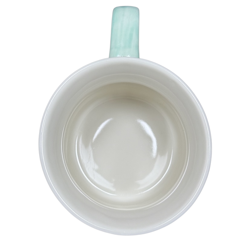 Floral Blue & Green Butterflies Ridged Mug Sheffield Home