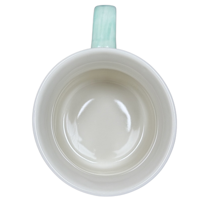 Floral Blue & Green Butterflies Ridged Mug Sheffield Home