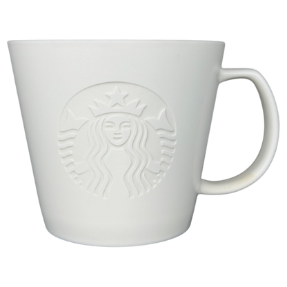 Etched Siren Tall White 12oz Mug 2015 Starbucks