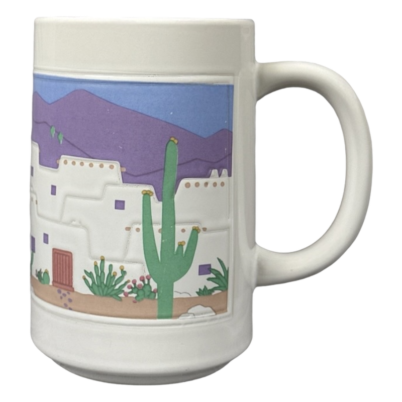 Southwest Adobe And Cacti Curtis Swann Large Mug Otagiri