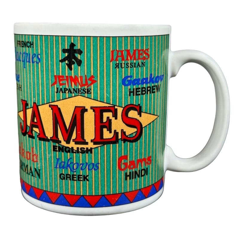 JAMES International Names Mug Giftcraft