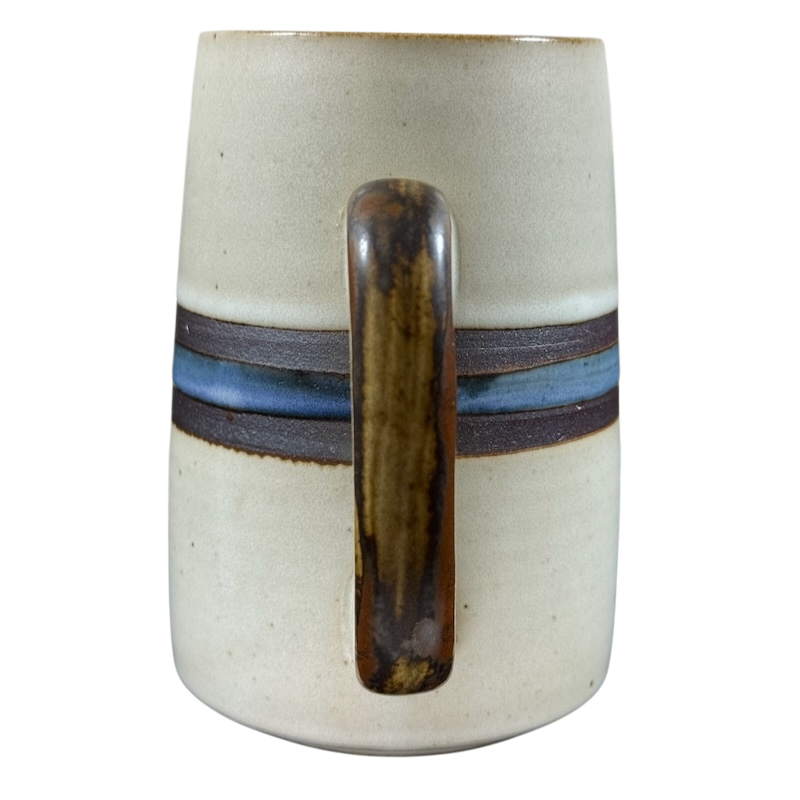 Horizon Striped Gray Tankard Grand Mug Otagiri