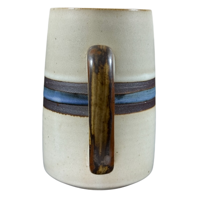 Horizon Striped Gray Tankard Grand Mug Otagiri