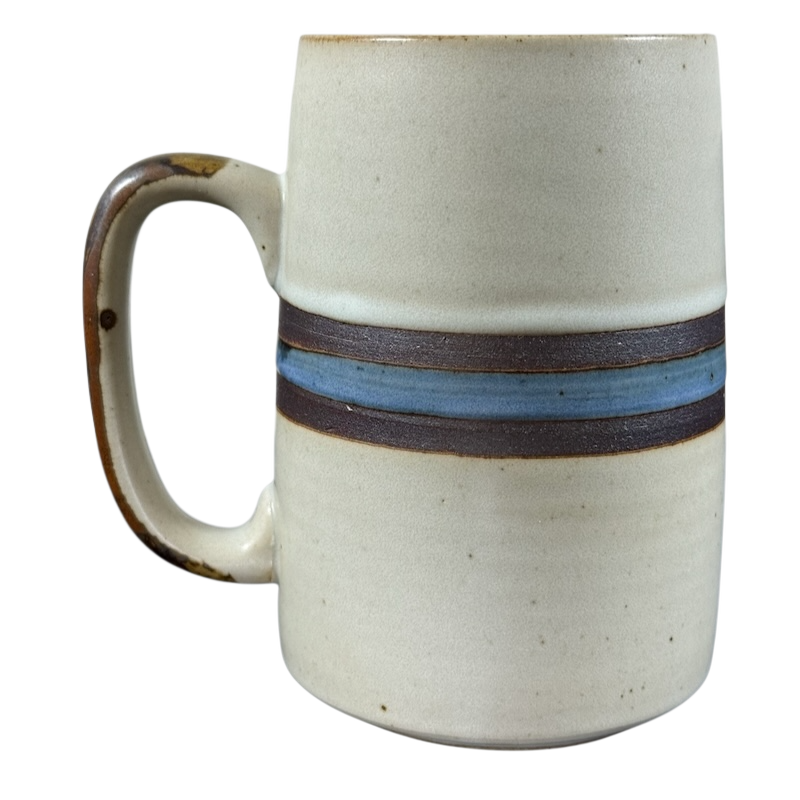 Horizon Striped Gray Tankard Grand Mug Otagiri