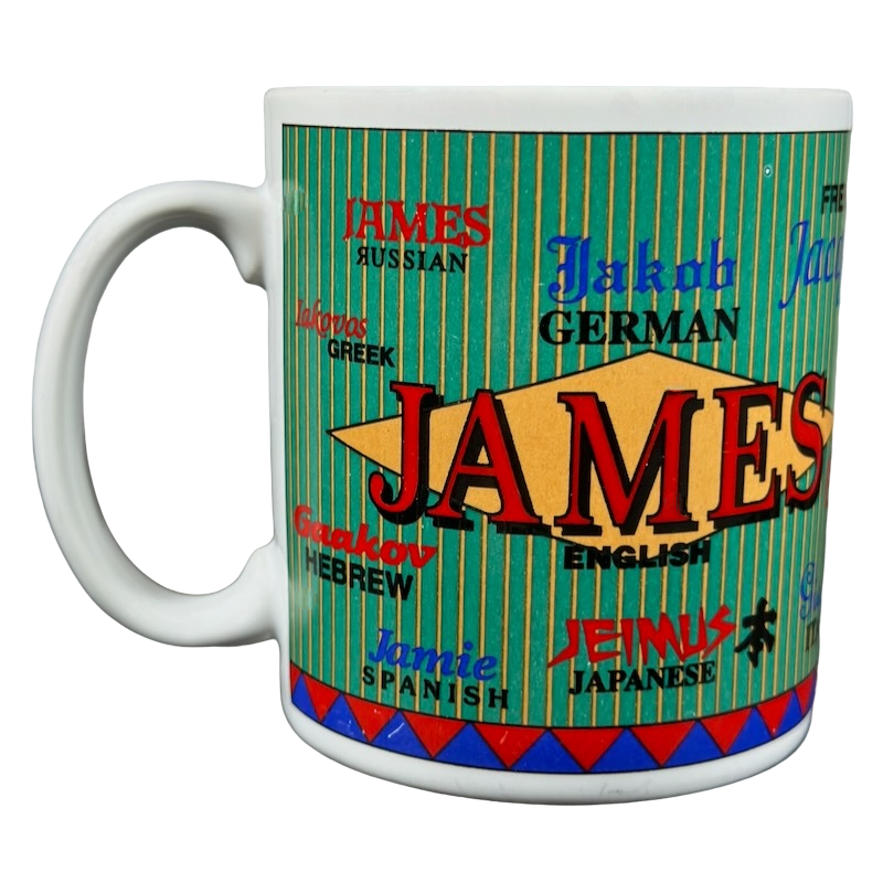 JAMES International Names Mug Giftcraft