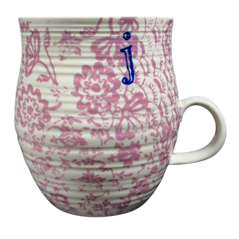 Homegrown Letter "j" Monogram Initial Mug Anthropologie