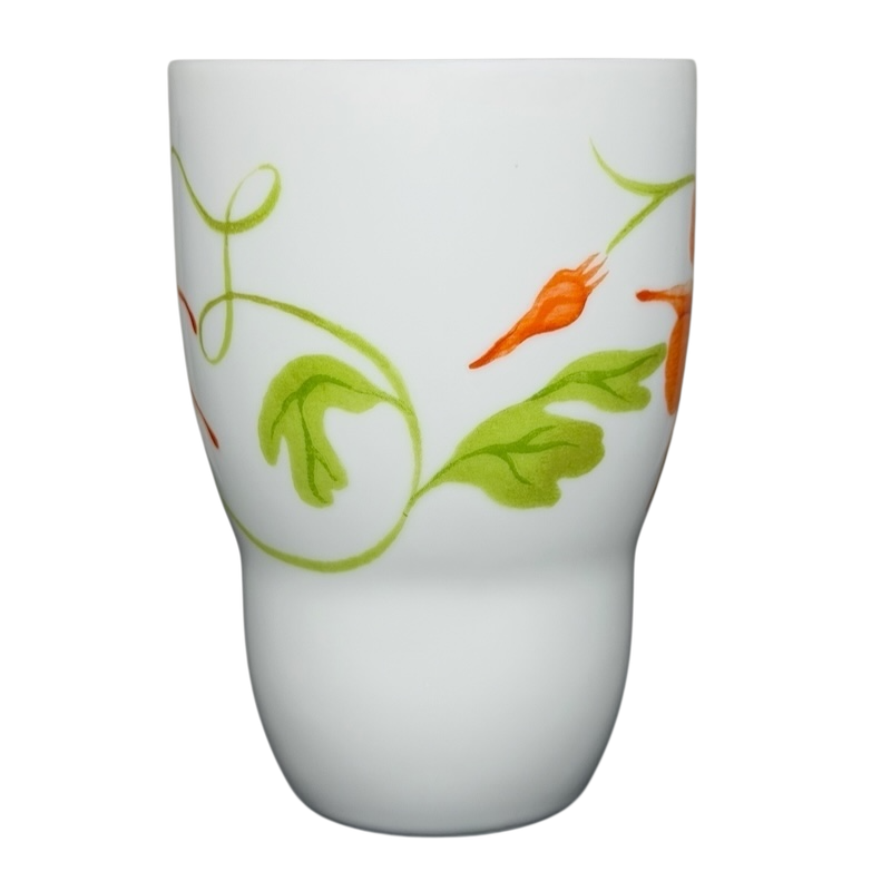 Lyrical Blooms Crysantha vintage Mug with colorful floral design on a white background