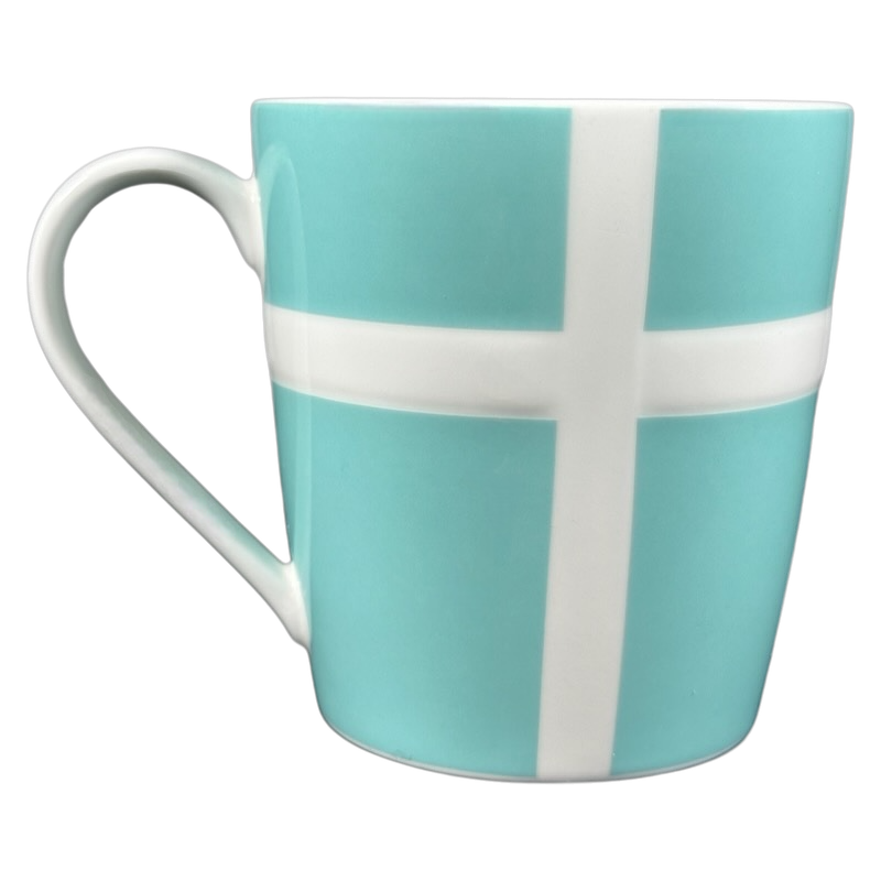 Ribbon Bow Embossed Tiffany Blue & White Mug Tiffany & Co