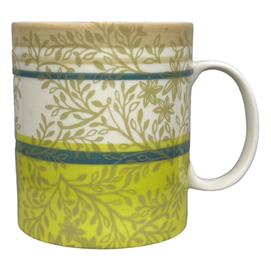 Zen Leaves Green Floral Pattern 14oz Mug Starbucks