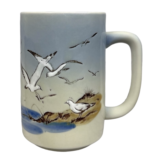 Seagulls In Flight Lightly Embossed Large Mug Otagiri