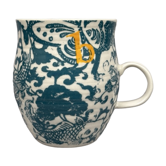 Homegrown Letter "b" Monogram Initial Mug Anthropologie