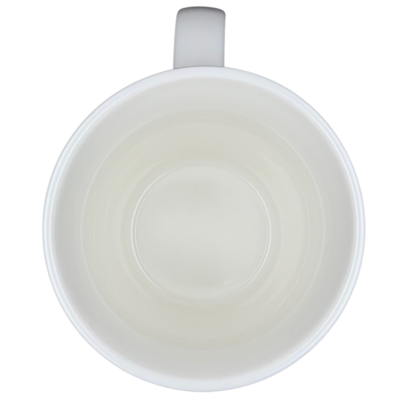 Starbucks Coffee Company Barista Abbey ESTD 1971 Large White Mug With Black Lettering