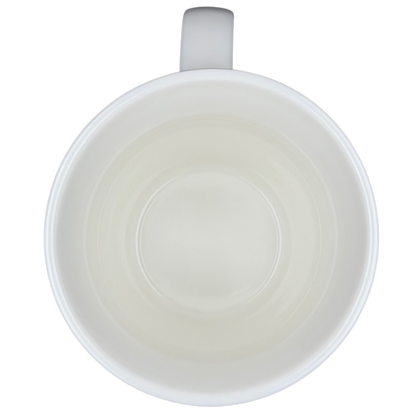 Starbucks Coffee Company Barista Abbey ESTD 1971 Large White Mug With Black Lettering