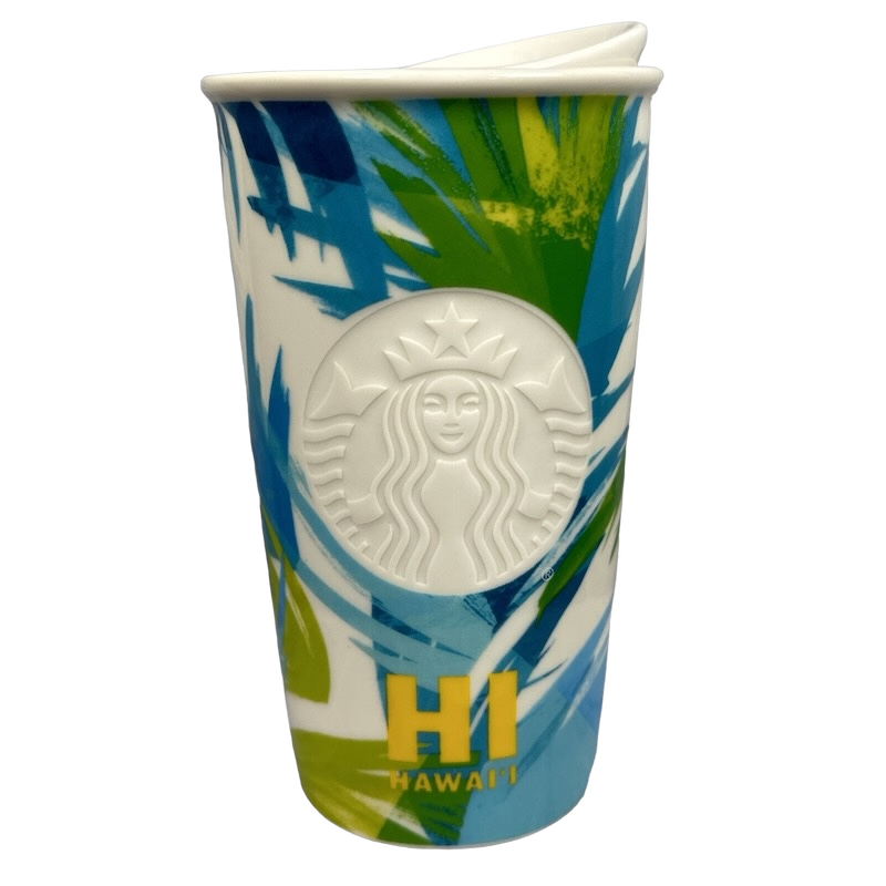 Hawaii Embossed Siren Palm Leaves 12oz Tumbler 2016 Starbucks