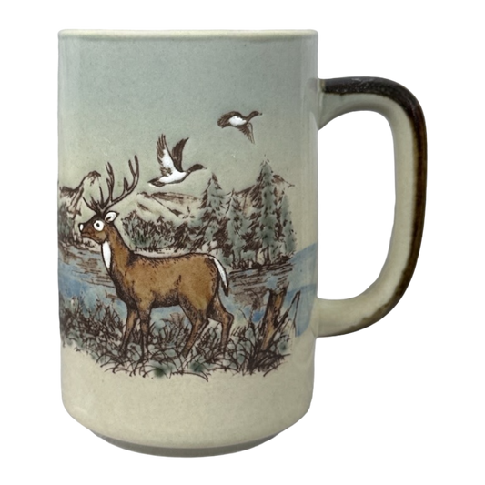 White Tailed Deer Embossed Large Mug Otagiri