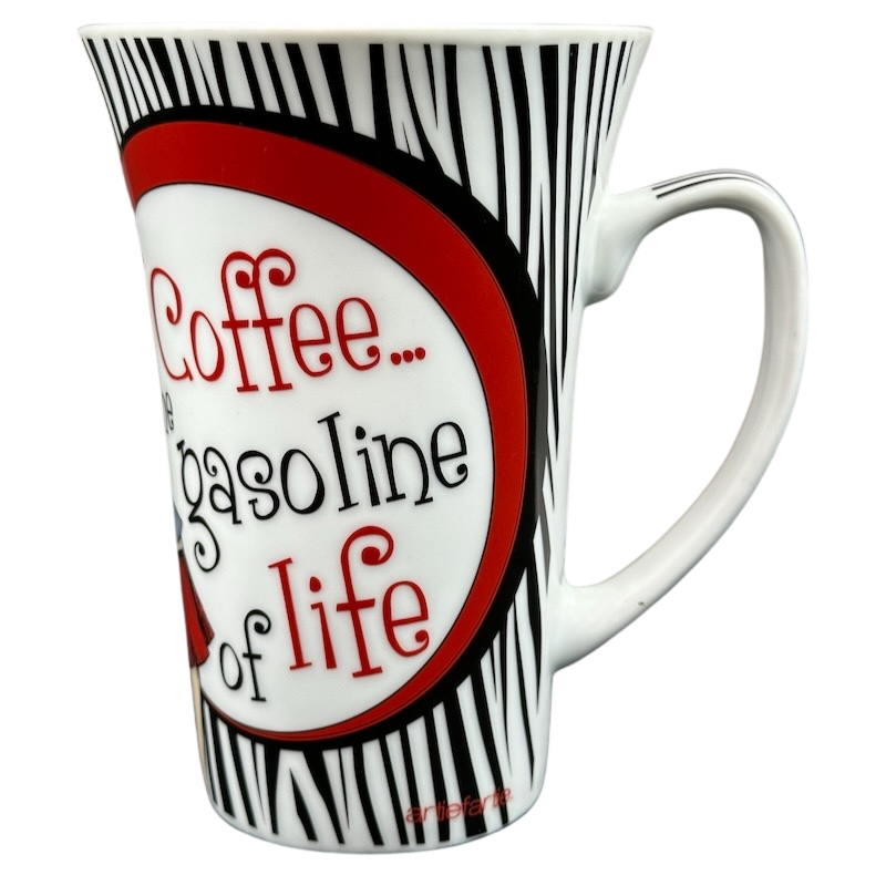 Coffee The Gasoline Of Life Retro Collection Tall Mug American Atelier