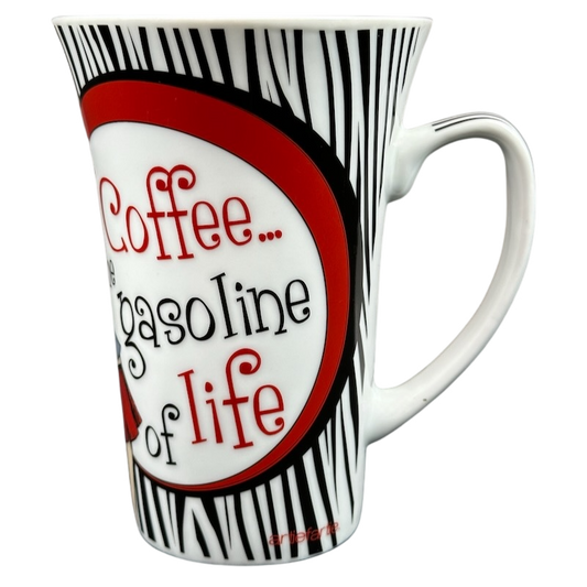 Coffee The Gasoline Of Life Retro Collection Tall Mug American Atelier