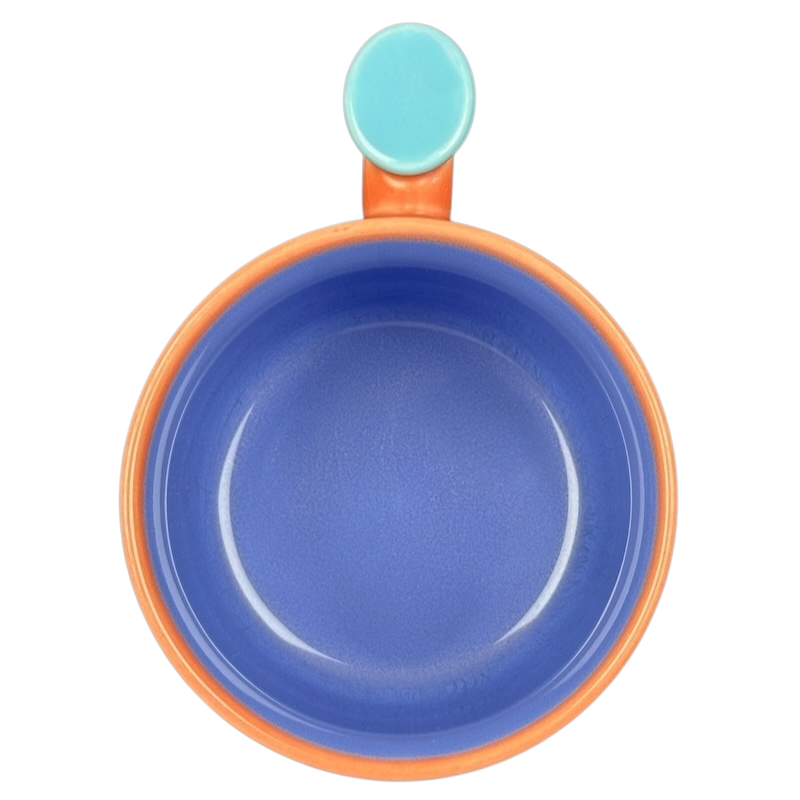 Good Morning America Colorways ThumbPrint Salmon Mug Blue Interior Green Thumb Lindt Stymeist