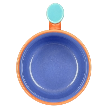 Good Morning America Colorways ThumbPrint Salmon Mug Blue Interior Green Thumb Lindt Stymeist
