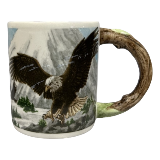 Eagle With Tree Bark Handle Mug Papel Giftware