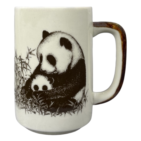 Panda Bear And Cub Large Mug Otagiri