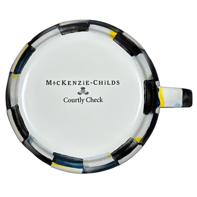 Courtly Check Enamel Mug Mackenzie Childs