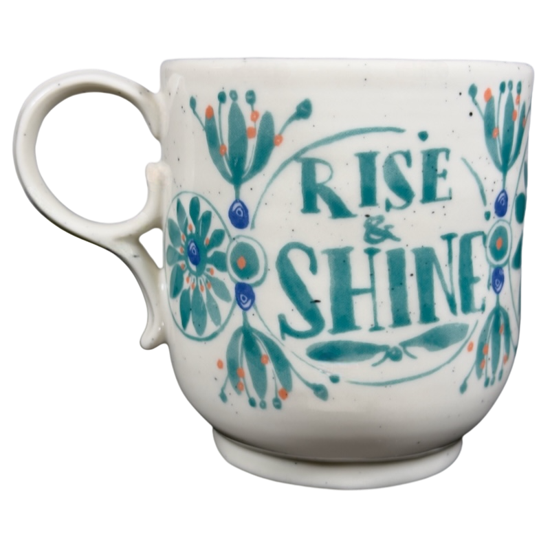 Rise & Shine Elevenses Speckled Mug Anthropologie