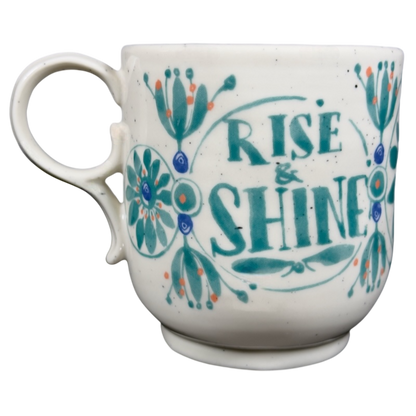 Rise & Shine Elevenses Speckled Mug Anthropologie