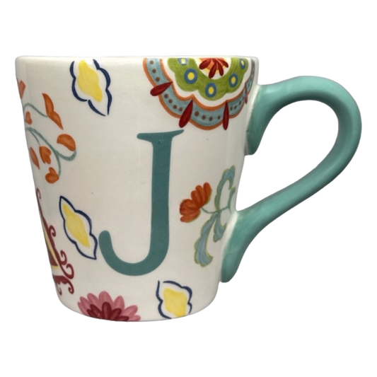 Floral Letter "J" Monogram Initial Mug World Market