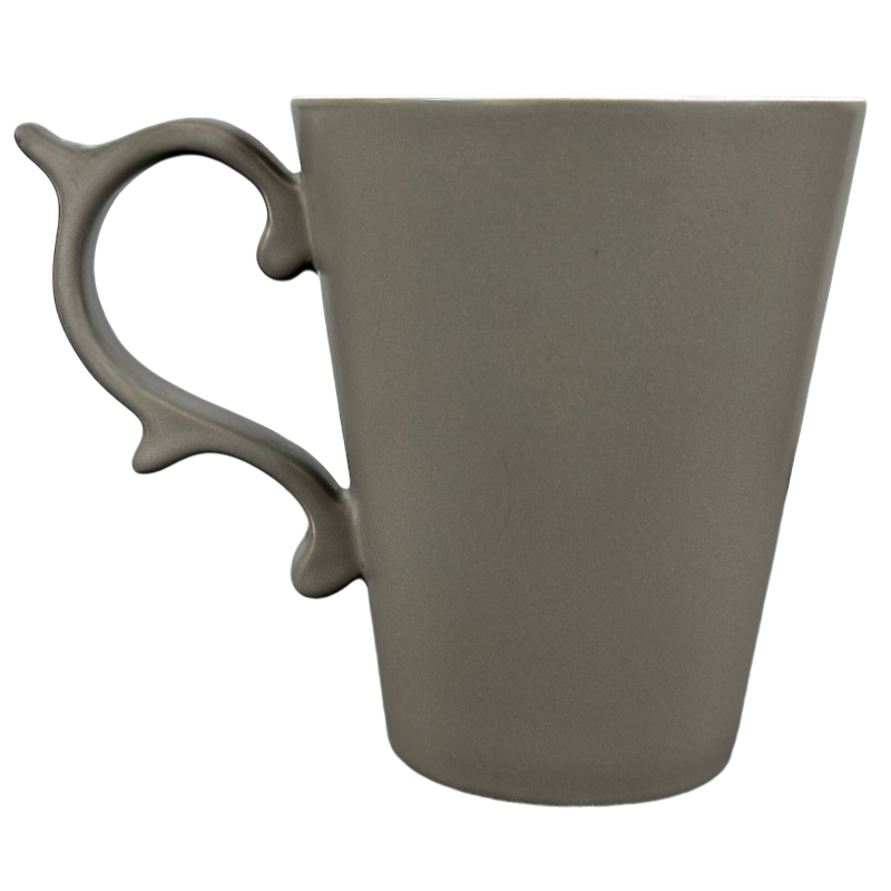 Rococo Scroll Handle Slate Gray Mug Starbucks Tazo