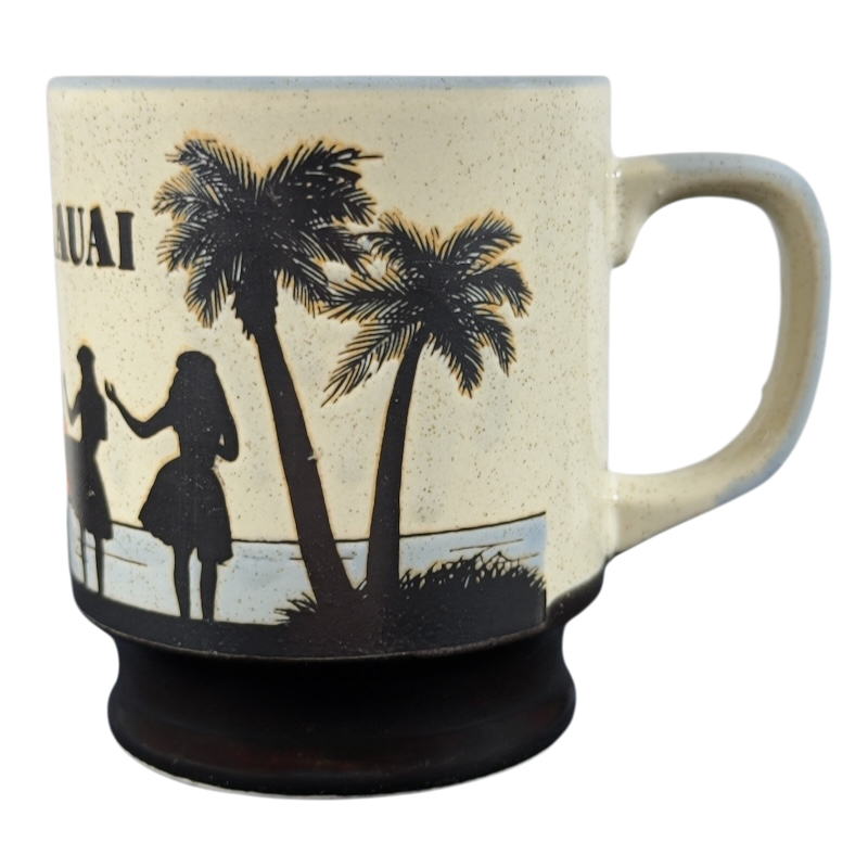 Aloha Kauai Vintage Etched Mug