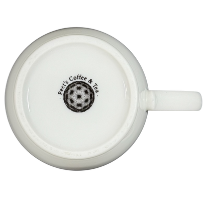 Peet's Coffee & Tea Logo In Gold Frame Cream Mug