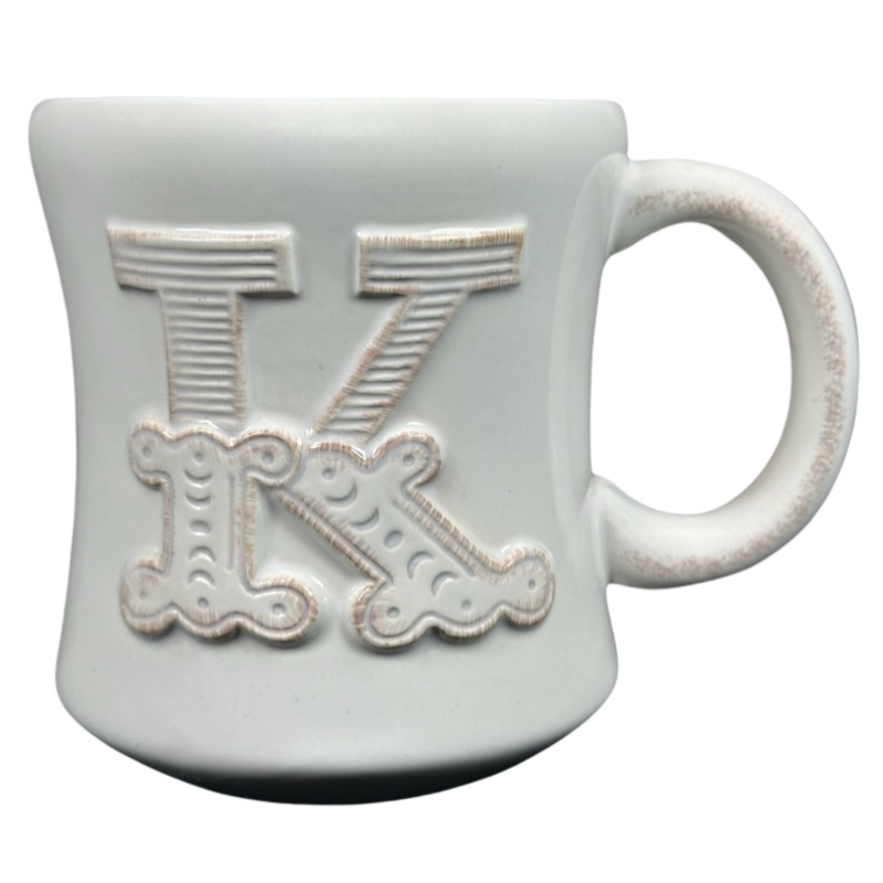 Stephen Carter Letter "K" Embossed Monogram Initial Mug Hallmark