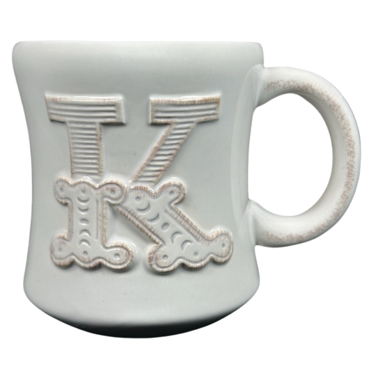Stephen Carter Letter "K" Embossed Monogram Initial Mug Hallmark