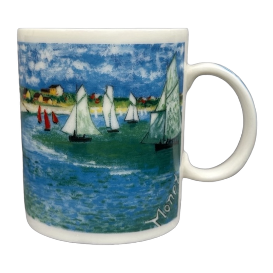 Regatta at Sainte Adresse Claude Monet Master Impressionists D Burrows Mug Chaleur