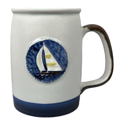 Sailboat Embossed Medallion Large Mug Otagiri