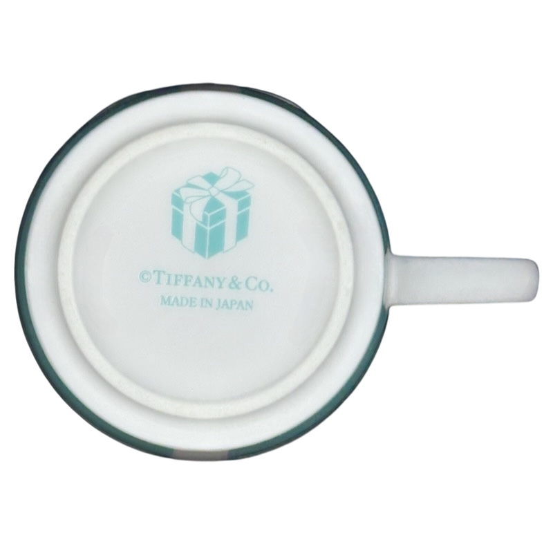 Ribbon Bow Embossed Tiffany Blue & White Mug Tiffany & Co