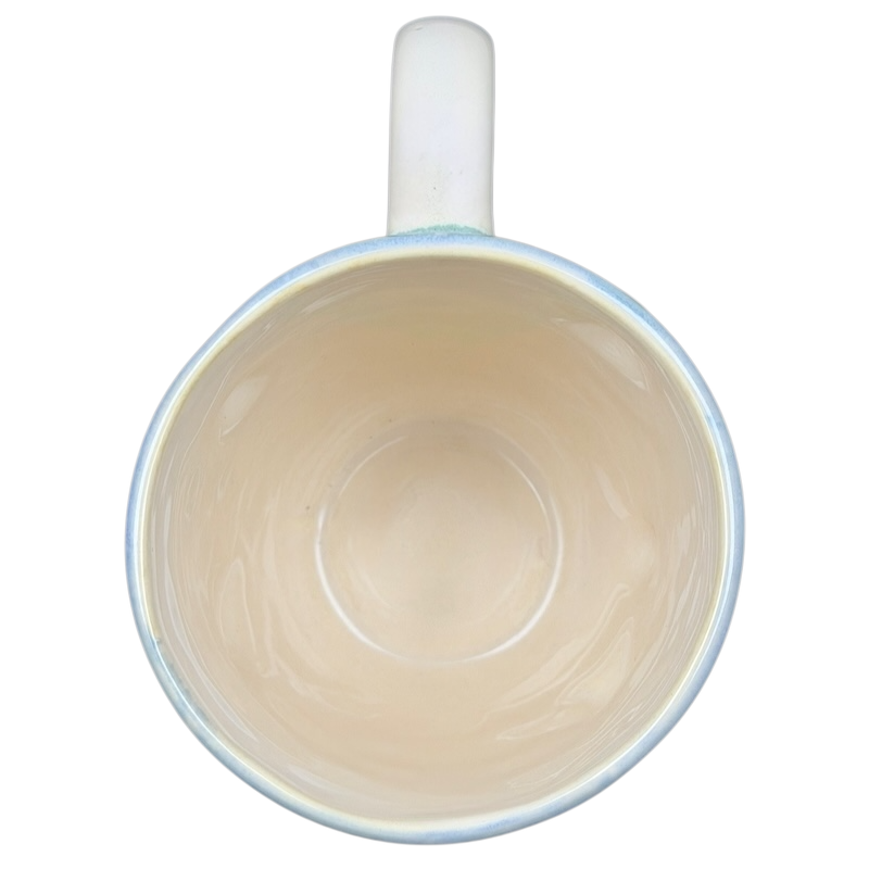 Seaside Blue Beige Embossed 3D Mug Sonoma