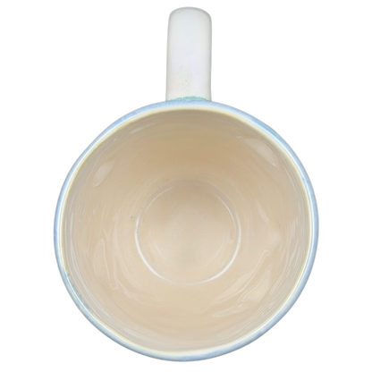 Seaside Blue Beige Embossed 3D Mug Sonoma