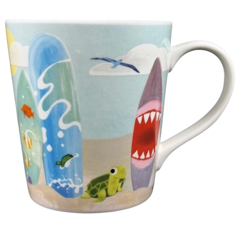 Hawaii Surfboards And Beach Mug 2010 Starbucks