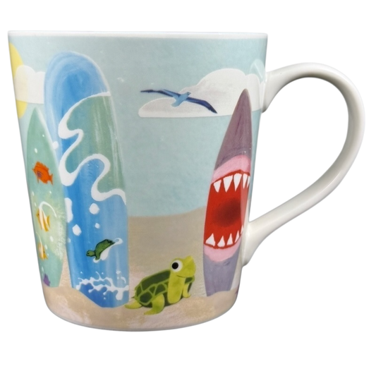 Hawaii Surfboards And Beach Mug 2010 Starbucks