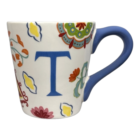 Floral Letter "T" Monogram Initial Mug World Market