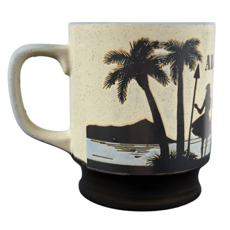 Aloha Kauai Vintage Etched Mug