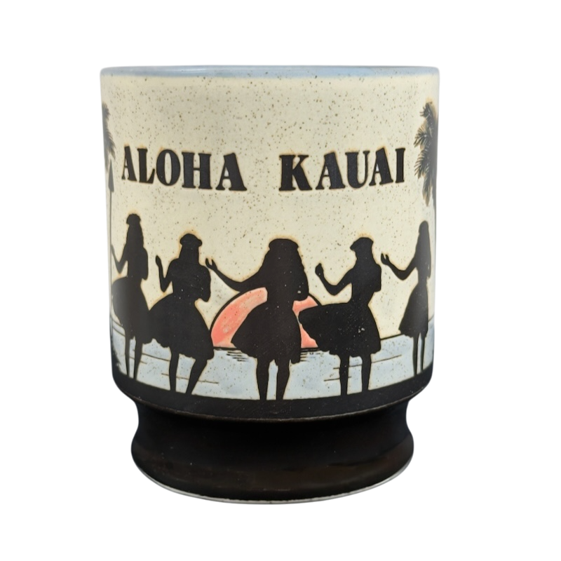 Aloha Kauai Vintage Etched Mug