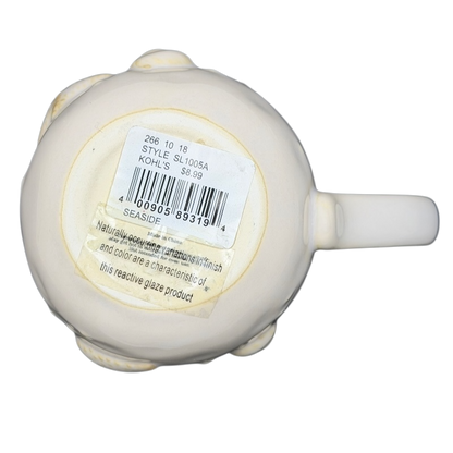 Seaside Blue Beige Embossed 3D Mug Sonoma