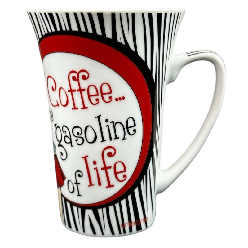 Coffee The Gasoline Of Life Retro Collection Tall Mug American Atelier