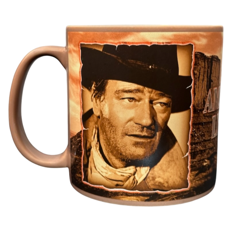 John Wayne Courage Is Being Scared To Death But Saddling Up Anyway Mug Vandor