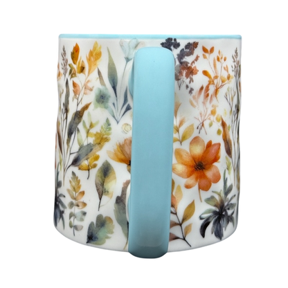 Bella Stamp Floral Dimpled Mug 10 Strawberry Street